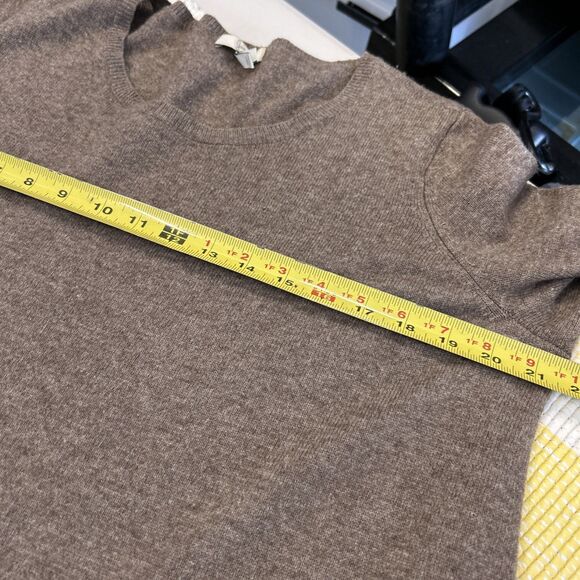 Joie Soft Cashmere Wool Blend Womens Brown Sz Small Tunic Knit Sweater Oversize - Picture 14 of 16